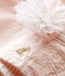 Chapeau bébé fille rayé blanc MARSHMALLOW/rose ROSAKO