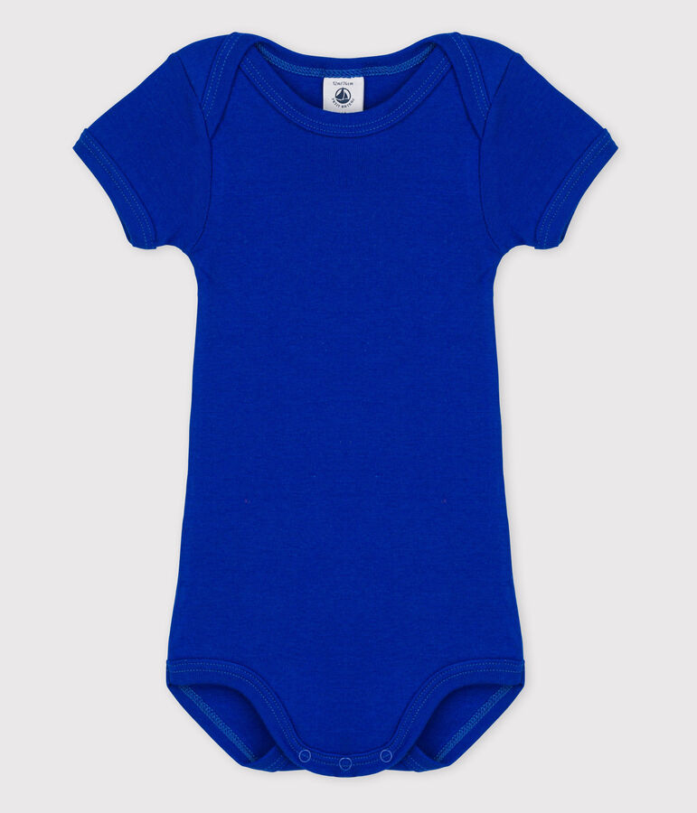 Body manches courtes b&eacute;b&eacute; fille bleu