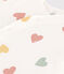 Combinaison longue en coton bébé blanc MARSHMALLOW/blanc MULTICO