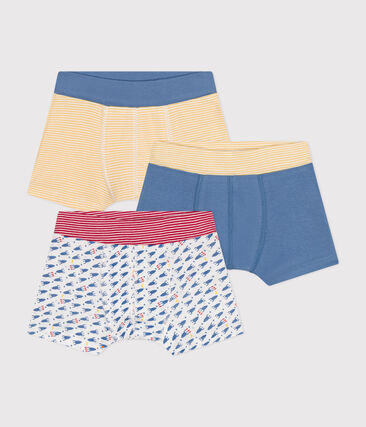 Lot de 3 boxers fusées en coton enfant