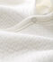 Combinaison longue bébé en tubique matelassé blanc MARSHMALLOW