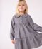 Robe enfant manches longues en flanelle à carreaux bleu SOIR/ MILK