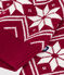 Pull enfant en laine et coton à motifs rouge AMARANTE/ AVALANCHE