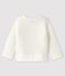 Cardigan bébé fille en tubique blanc MARSHMALLOW