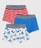 Lot de 3 boxers petit garçon animaux en coton variante 1