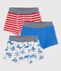 Lot de 3 boxers petit garçon animaux en coton