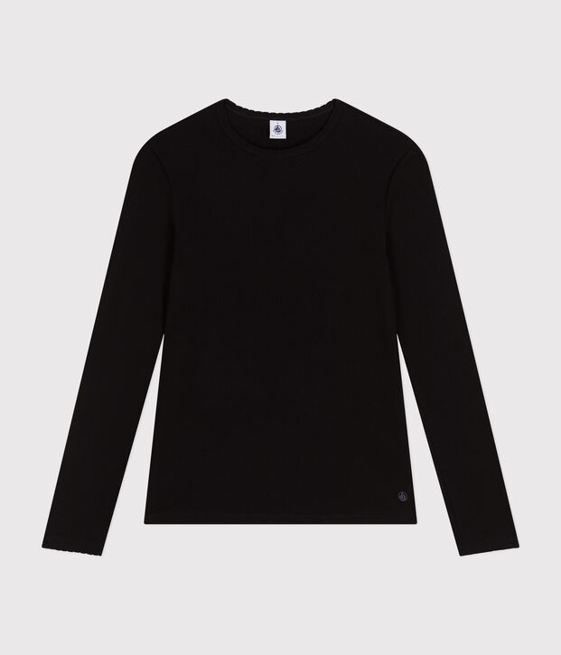 TEE-SHIRT L'ICONIQUE COCOTTE EN COTON FEMME noir