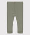 Legging bébé uni en coton vert MARECAGE