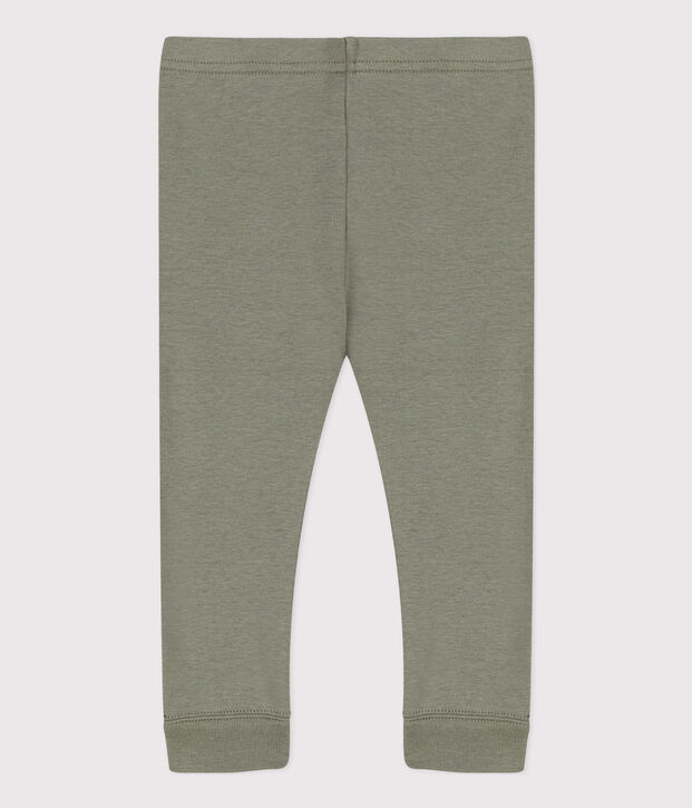 Legging b&eacute;b&eacute; uni en coton vert