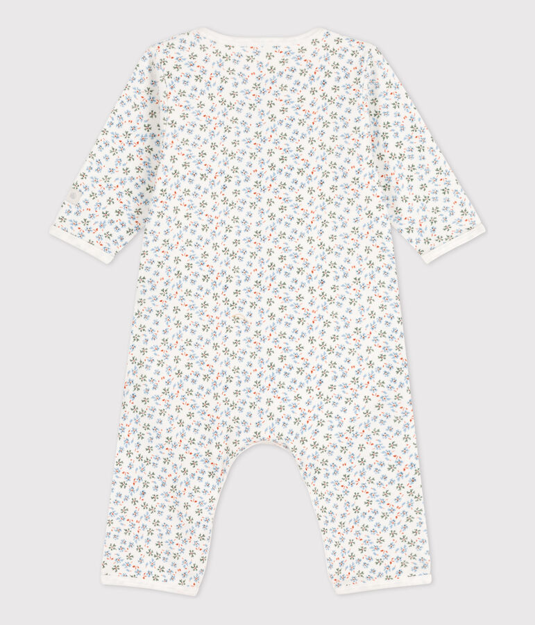 Bodyjama sans pieds imprim&eacute; b&eacute;b&eacute; en coton blanc MARSHMALLOW/blanc MULTICO