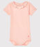 Body bébé fille à collerette rose MINOIS