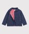 Veste enfant en denim uni motif &eacute;toiles bleu