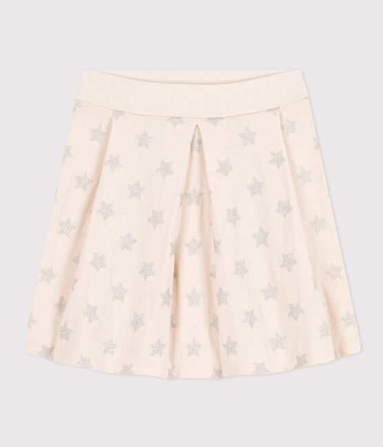 Jupe imprimée en tubique enfant fille beige AVALANCHE/ ARGENT
