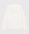 Tee-shirt à capuche enfant fille blanc MARSHMALLOW