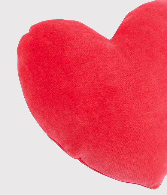 Coussin cœur en velours rouge TERKUIT