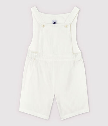 PETIT BATEAU - Salopette courte en popeline rayée bébé garçon