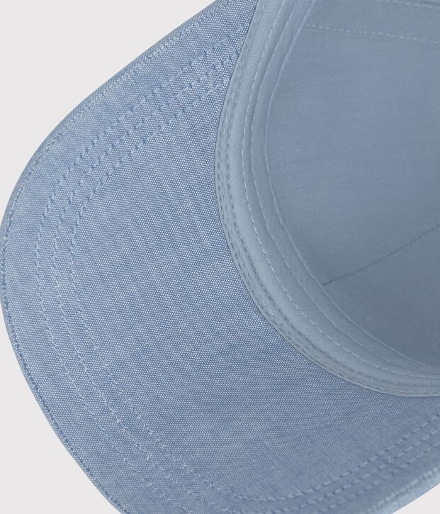 Casquette enfant en denim clair petit bateau bleu