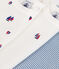 Lot de 3 bodies manches longues imprimé regata en coton bébé variante 1