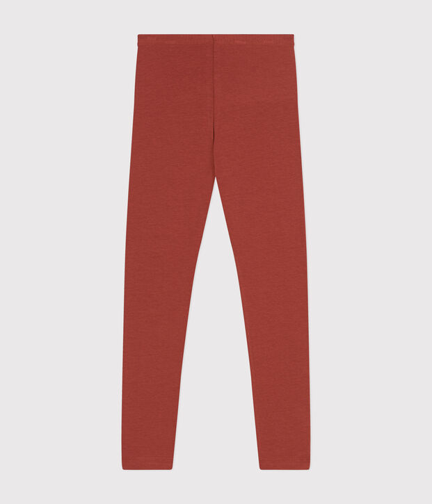 Legging en jersey &eacute;lasthanne enfant fille marron