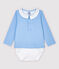 Body chemise avec col bébé garçon bleu JASMIN