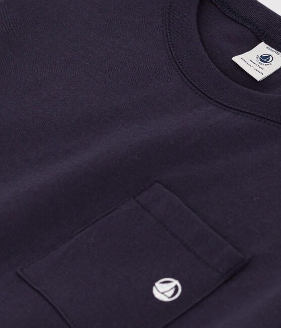 Tee-shirt manches courtes enfant garçon bleu SMOKING