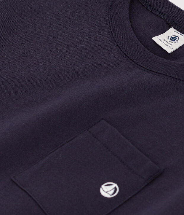 Tee-shirt manches courtes enfant gar&ccedil;on bleu