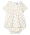 Ensemble deux pièces bébé fille blanc MARSHMALLOW/jaune OR