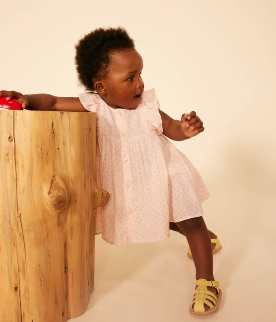 Robe manches courtes et bloomer en gaze de coton bébé AVALANCHE/ PANTY