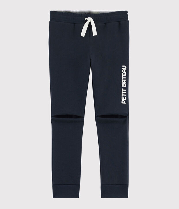 Pantalon de sport enfant gar&ccedil;on bleu