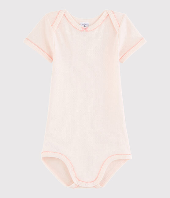 Body manches courtes bébé fille rose FLEUR