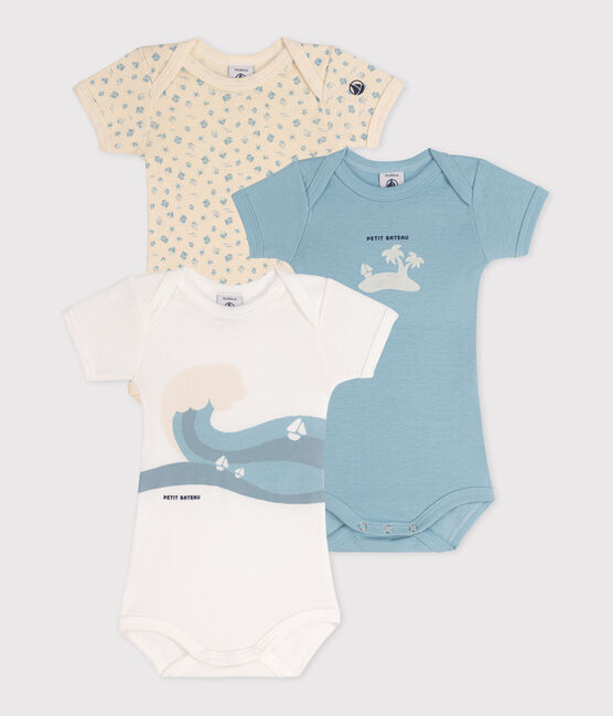 Lot de 3 bodies manches courtes en coton bébé variante 4
