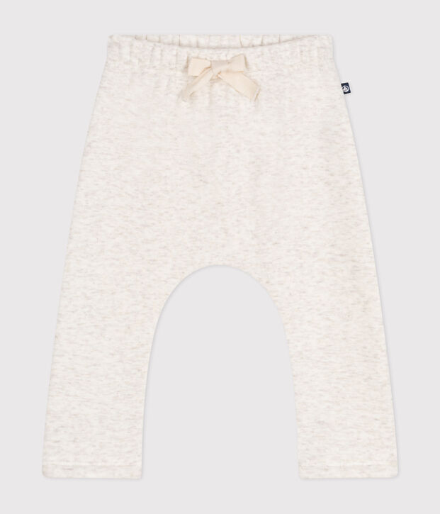 Pantalon en molleton doux et chaud b&eacute;b&eacute; beige