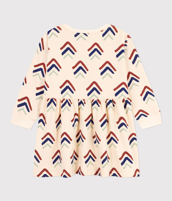 Robe imprimée manches longues en molleton enfant fille AVALANCHE+INCOGNITO/ MULTICO