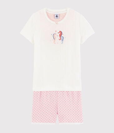 Pyjacourt hippocampes petite fille en coton