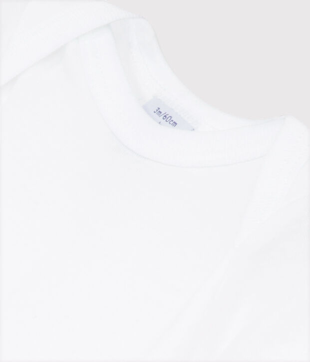 Body blanc manches courtes b&eacute;b&eacute; blanc