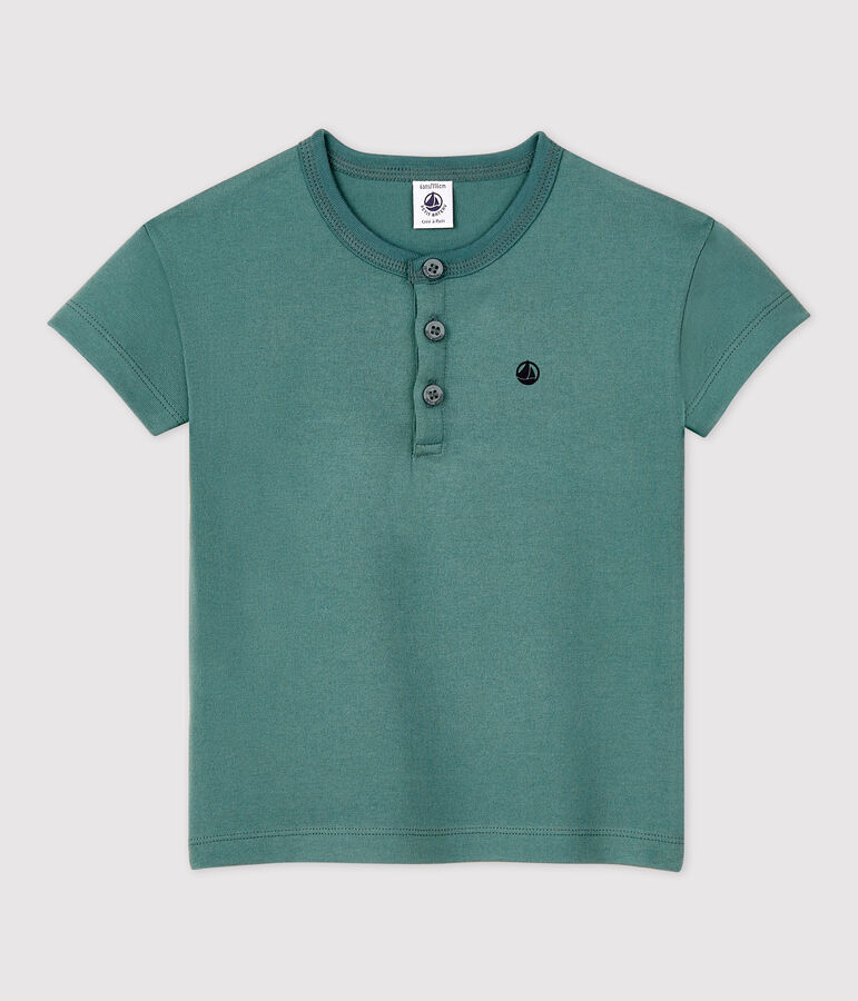 T-shirt manches courtes enfant fille/gar&ccedil;on vert BRUT