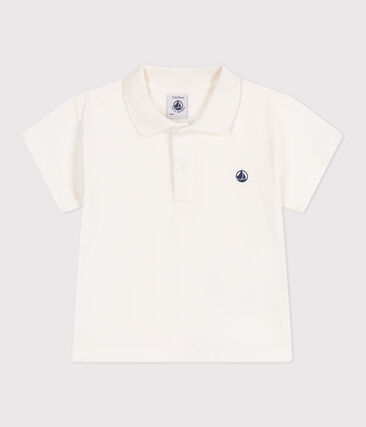 Polo bébé en coton manches courtes uni