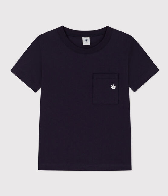 Tee-shirt manches courtes enfant garçon bleu SMOKING