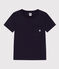 Tee-shirt manches courtes enfant garçon bleu SMOKING
