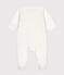 Pyjama en tubique cœur bébé blanc MARSHMALLOW