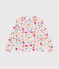 Cardigan en coton enfant fille blanc MARSHMALLOW/blanc MULTICO