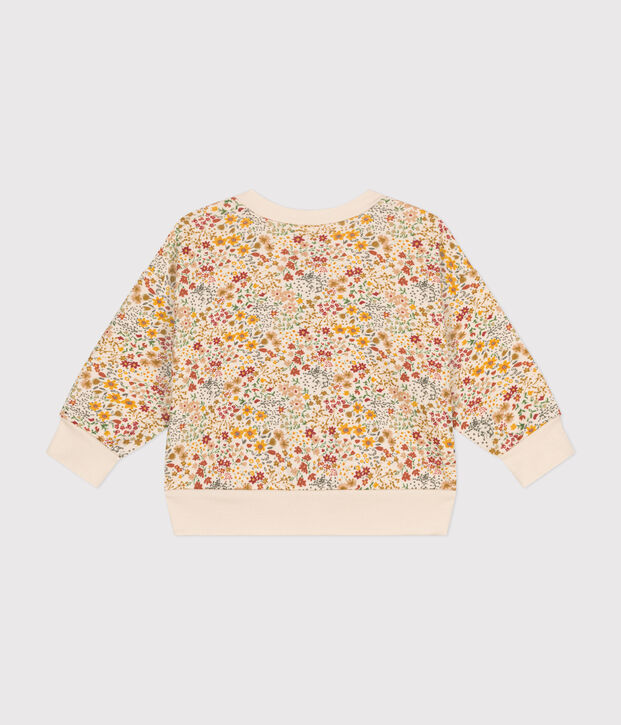 Cardigan en tubique matelass&eacute; b&eacute;b&eacute; &eacute;cru/multicouleur