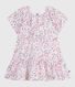 Robe enfant en coton manches courtes imprimée