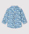 Chemise manches longues en popeline bébé garçon blanc MARSHMALLOW/blanc MULTICO