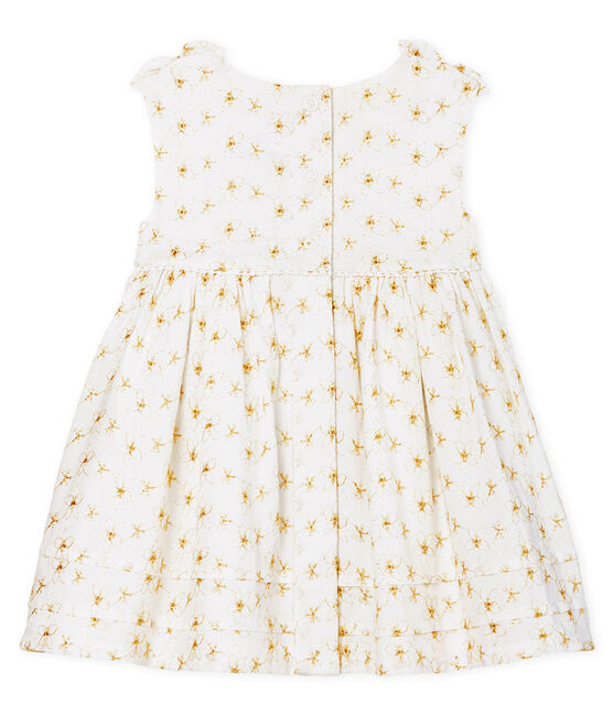 Robe de cérémonie bébé fille blanc ECUME