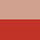 beige / rouge