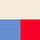 &eacute;cru / bleu / rouge