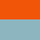 orange / bleu