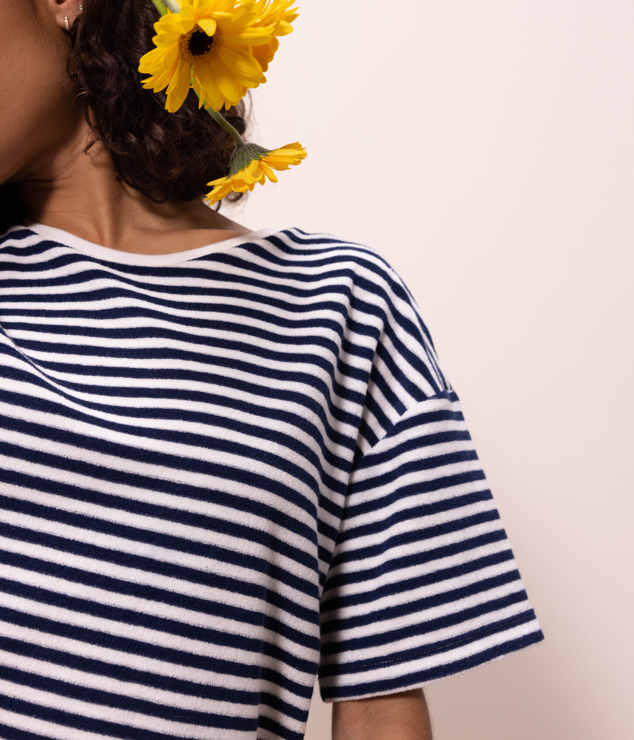 T shirt top eponge femme