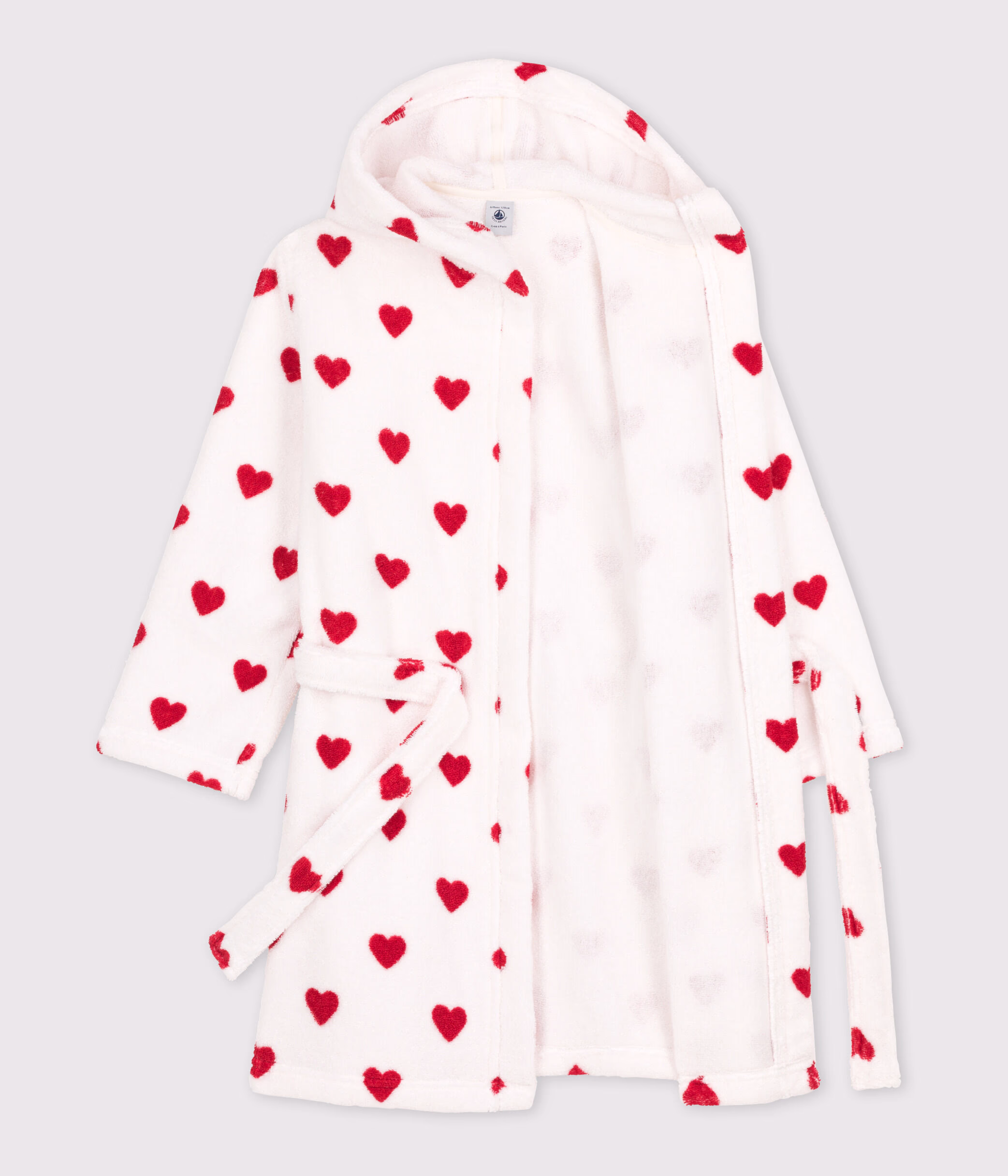 Peignoir c ur en ponge enfant A05AR01